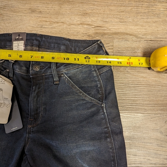 NWT G-star custom 5622 mid skinny zipper in deep forest RARE - Picture 8 of 9